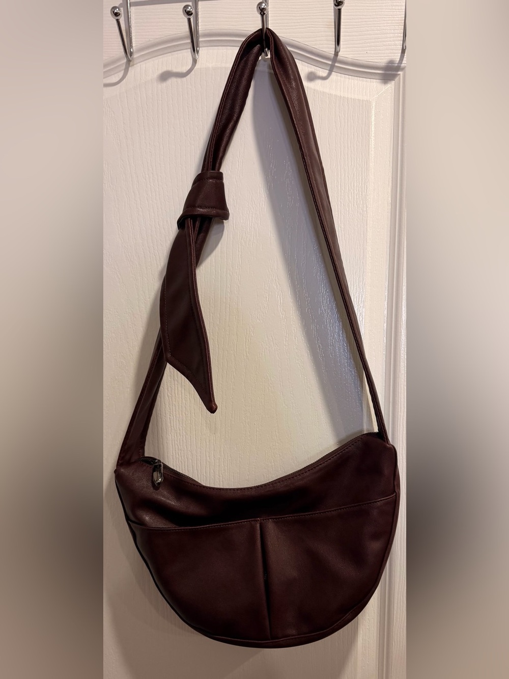French Connection Dark Brown Crossbody Shoulder Bag